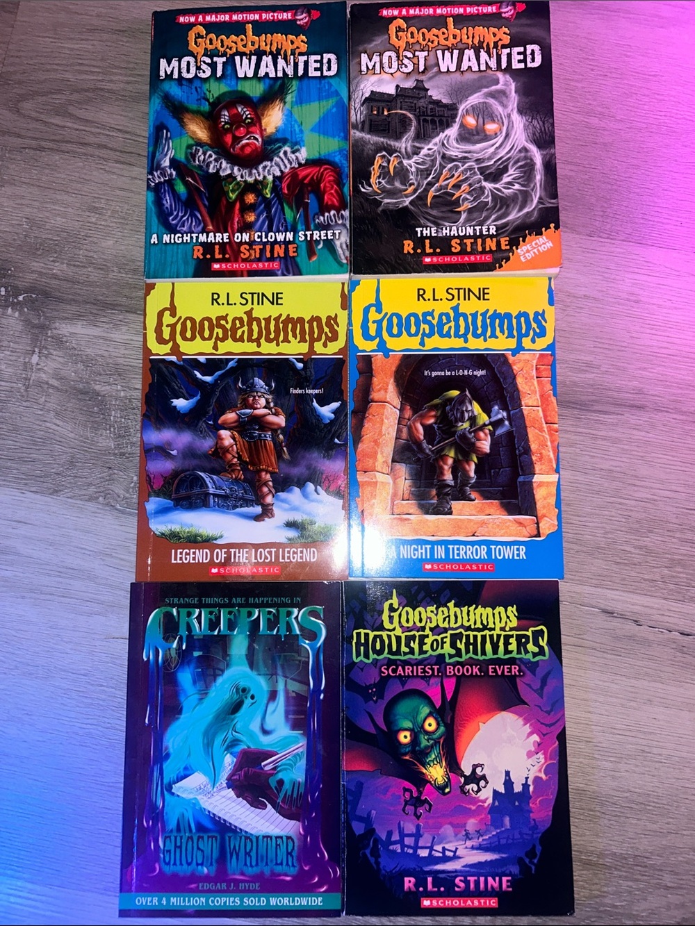 Goosebumps Book Set - Assorted scary kids books (Pack of 6)